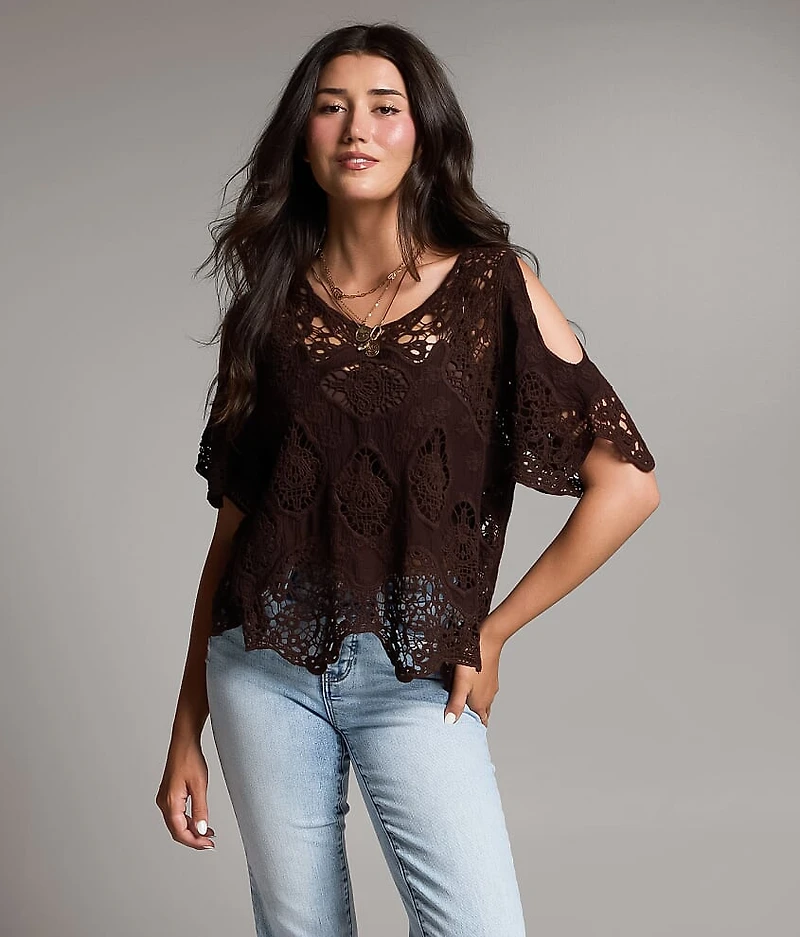 Crochet Cold Shoulder Top