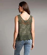 Crochet Sweater Tank Top