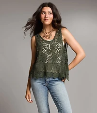 Crochet Sweater Tank Top