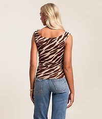 Off The Shoulder Mesh Top