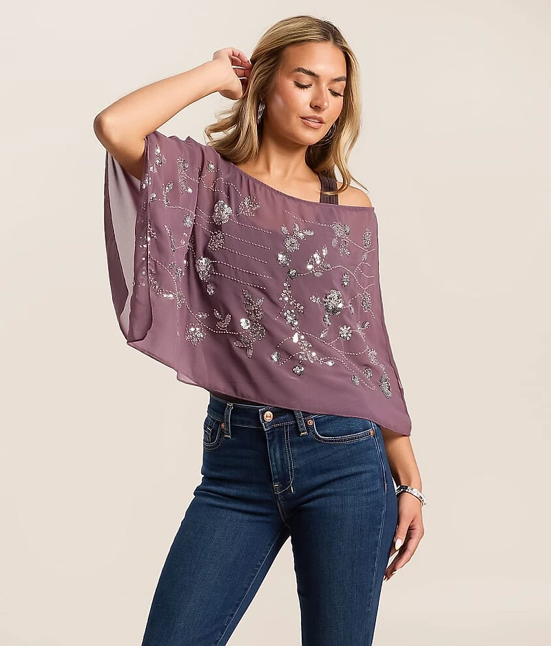 Beaded Sequin Poncho