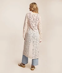Floral Lace Duster Cardigan