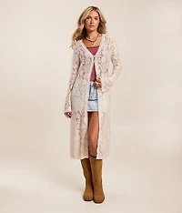Floral Lace Duster Cardigan