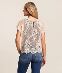 Eyelash Lace Top