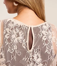 Eyelash Lace Top