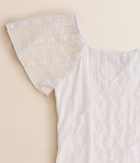 Girls - Pieced Lace Hanky Top