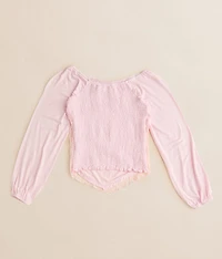 Girls - Lace Hanky Top