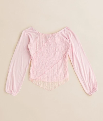 Girls - Lace Hanky Top