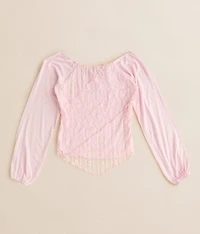 Girls - Lace Hanky Top