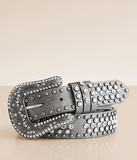 Metallic Glitz Leather Belt