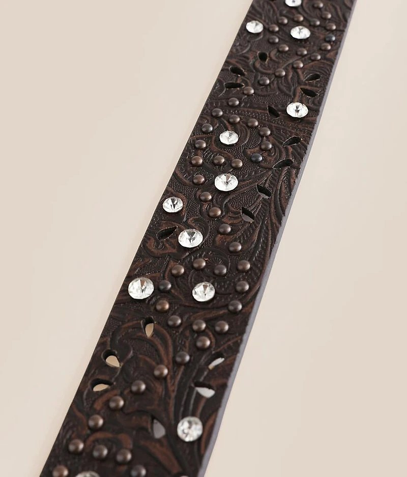 Glitz Leather Western Belt