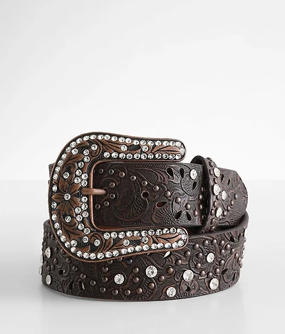 Glitz Leather Western Belt