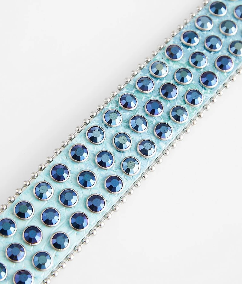 Glitz Metallic Leather Belt