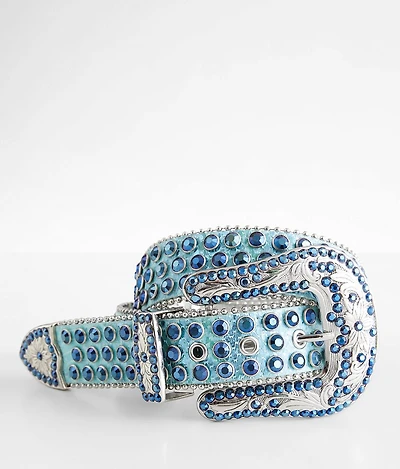 Glitz Metallic Leather Belt