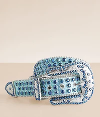 Glitz Metallic Leather Belt