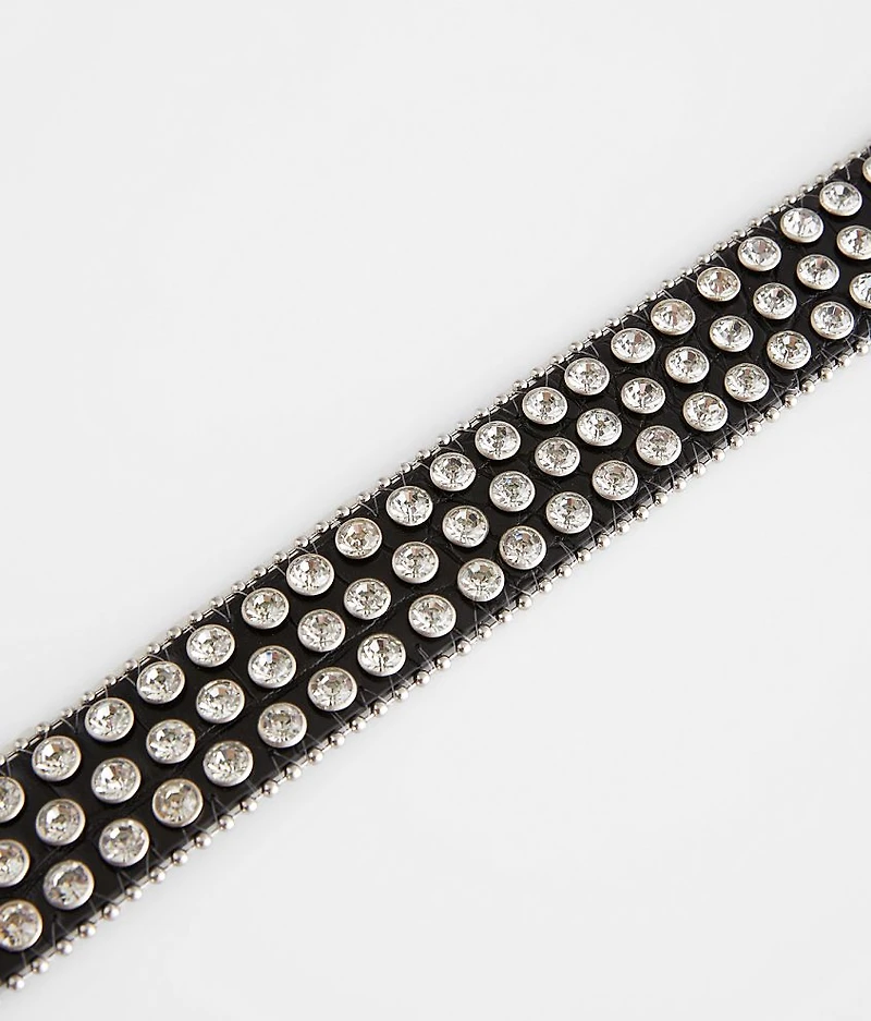 Glitz Textured Leather Belt