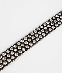 Glitz Textured Leather Belt