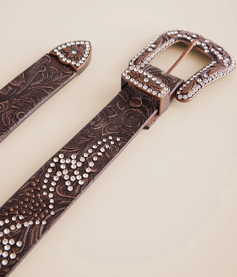 Glitz Leather Western Belt