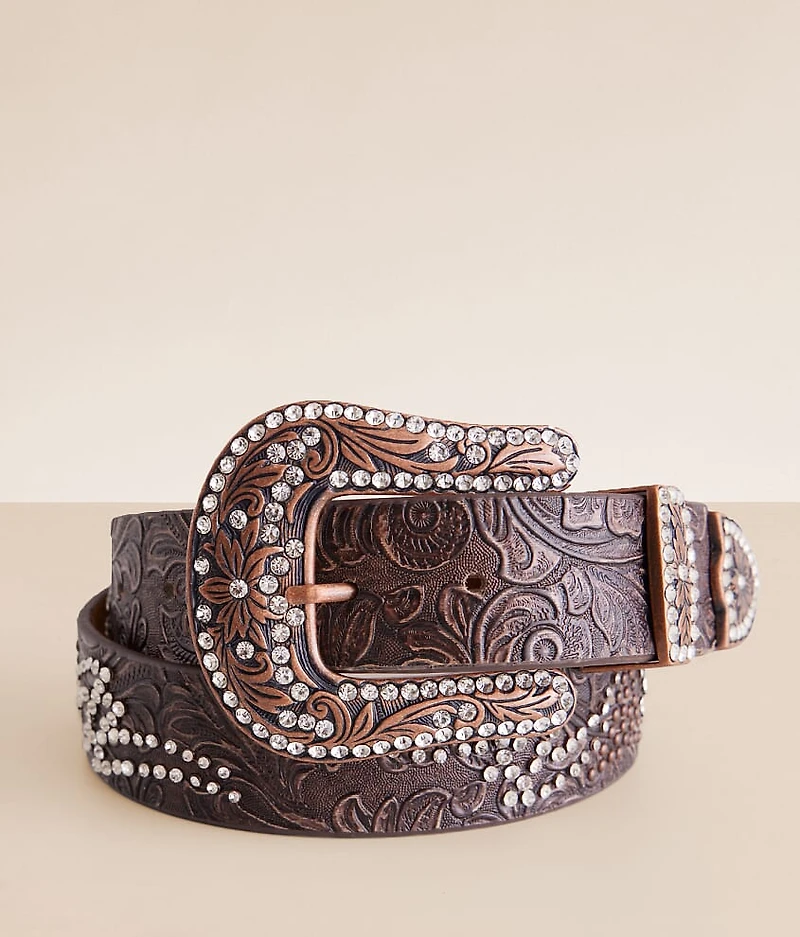 Glitz Leather Western Belt