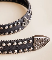 Glitz Jean Leather Belt