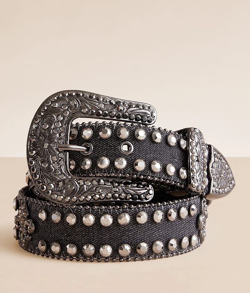 Glitz Jean Leather Belt