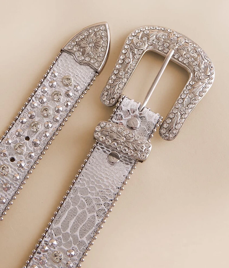 Western Glitz Leather Belt