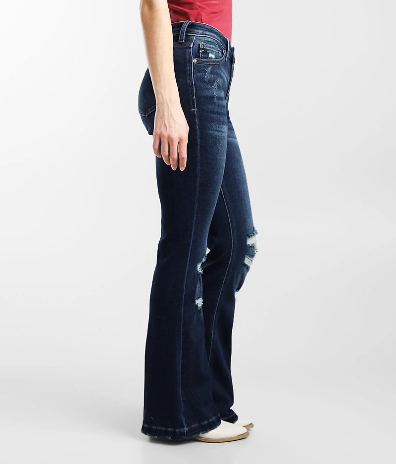 Mid-Rise Flare Stretch Jean