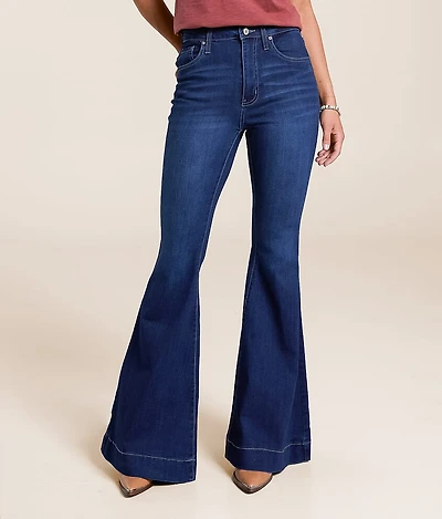 High Rise Super Flare Stretch Jean