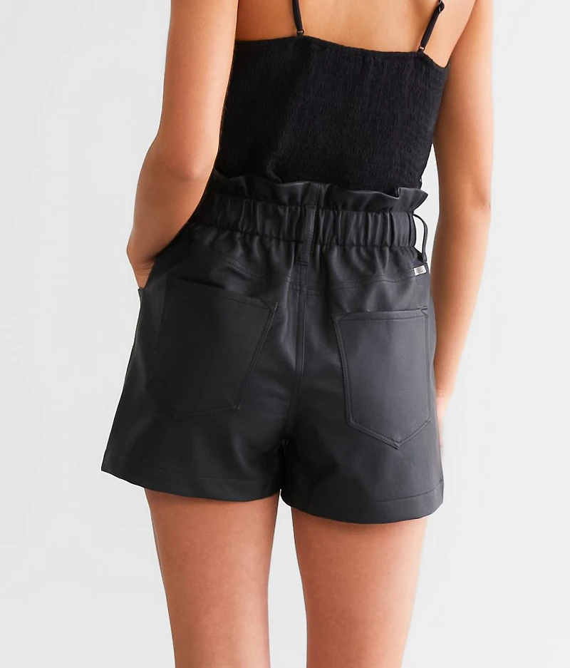Pleather Paperbag Short