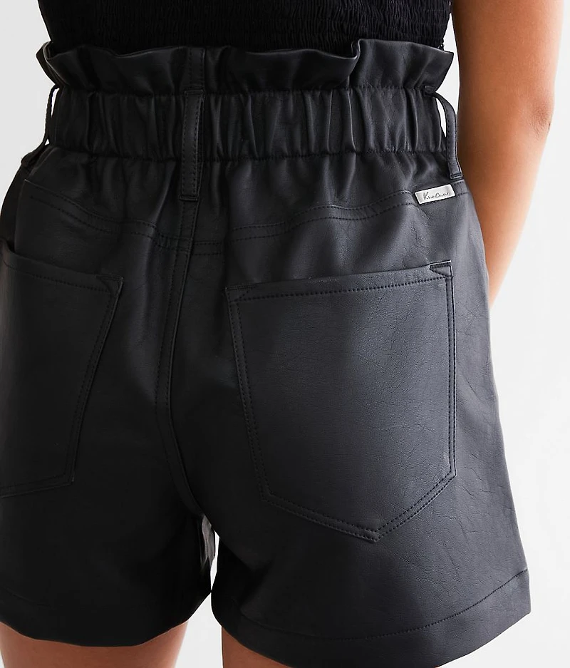 Pleather Paperbag Short