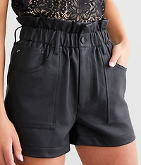 Pleather Paperbag Short