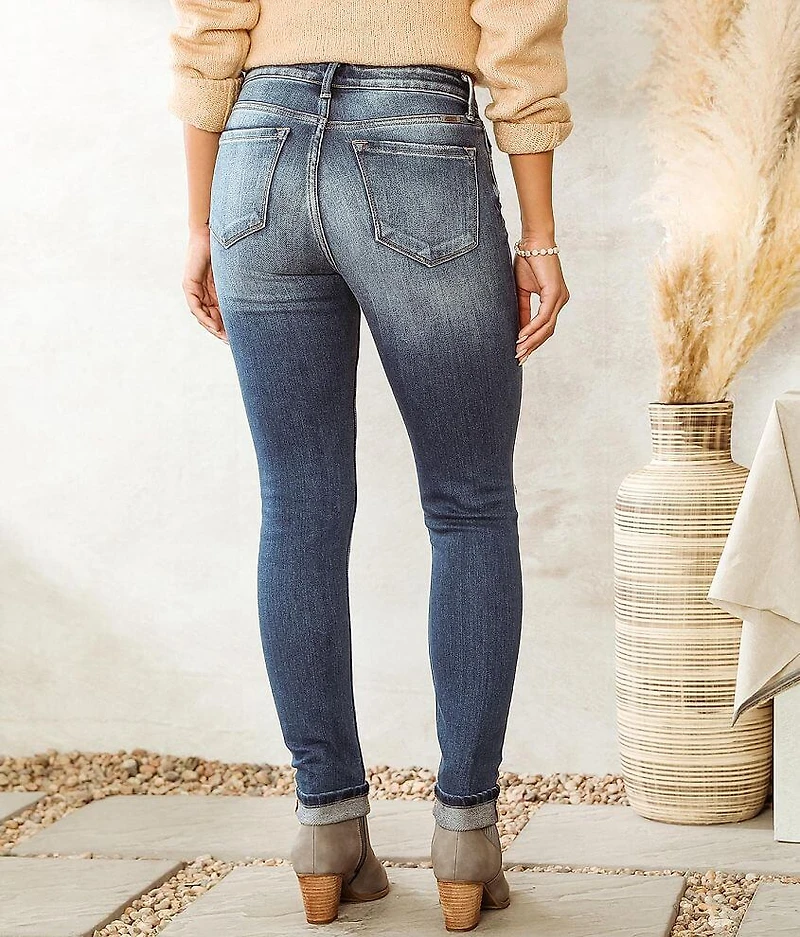 High Rise Ankle Skinny Stretch Jean