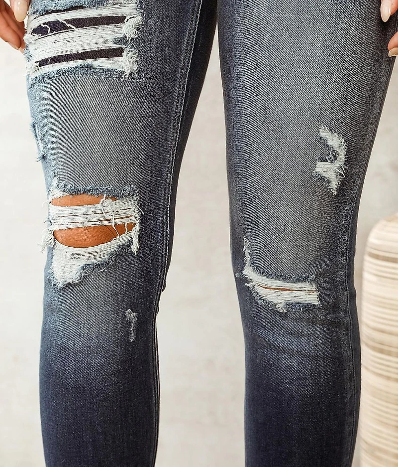 High Rise Ankle Skinny Stretch Jean