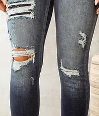High Rise Ankle Skinny Stretch Jean