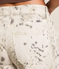 High Rise Horseshoe Snow Leopard Stretch Jean