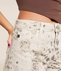 High Rise Horseshoe Snow Leopard Stretch Jean