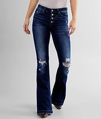 Mid-Rise Flare Stretch Jean