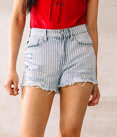Striped High Rise Short