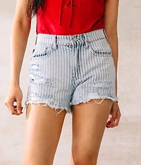 Striped High Rise Short