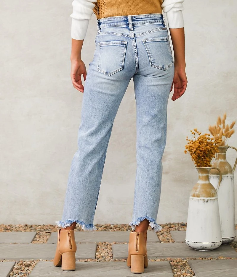 High Rise Cropped Straight Jean