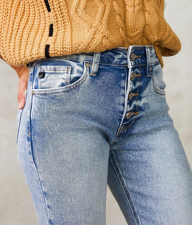 High Rise Cropped Straight Jean