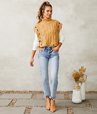 High Rise Cropped Straight Jean