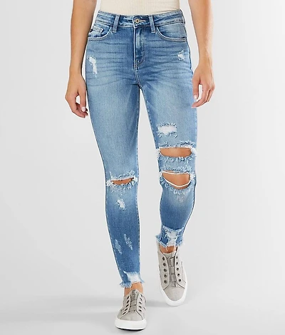 Mid-Rise Ankle Skinny Stretch Jean