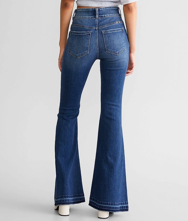 Mid-Rise Flare Stretch Jean