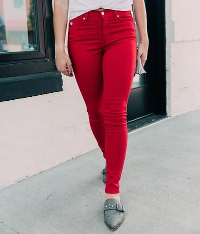 High Rise Ankle Skinny Stretch Jean