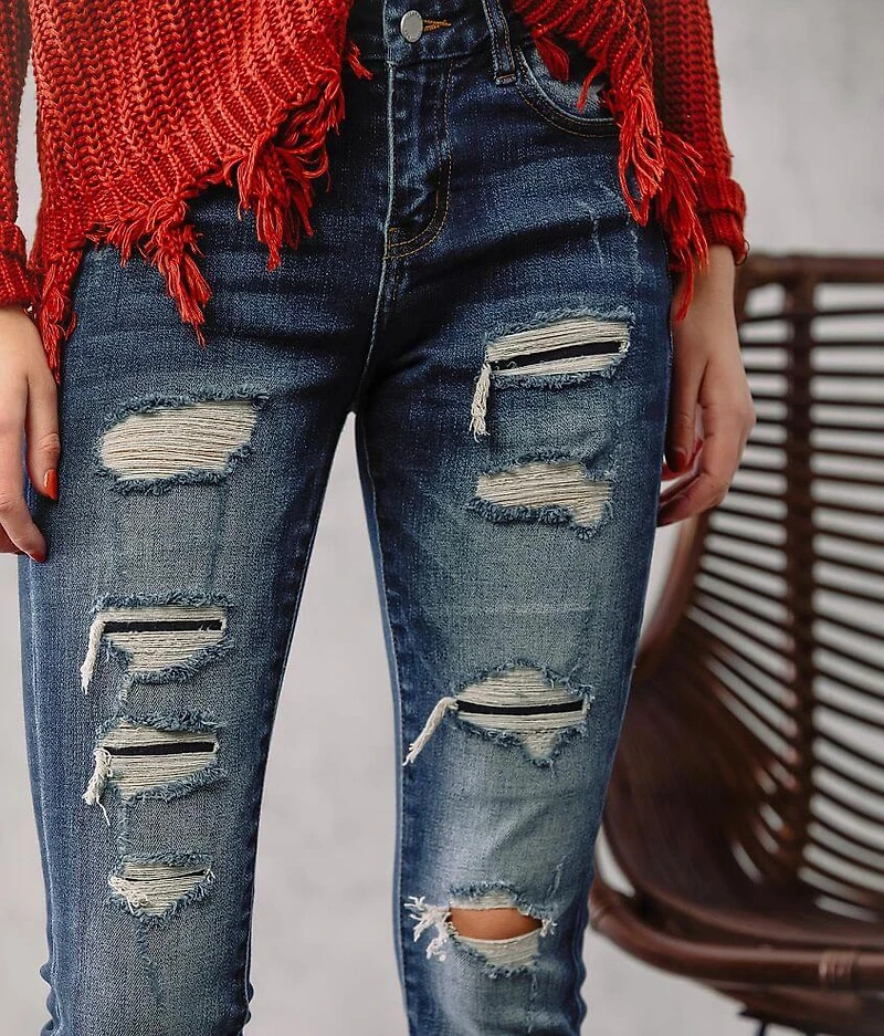 Mid-Rise Skinny Stretch Jean
