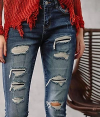 Mid-Rise Skinny Stretch Jean