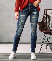 Mid-Rise Skinny Stretch Jean