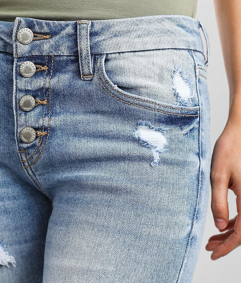 Mid-Rise Skinny Stretch Jean