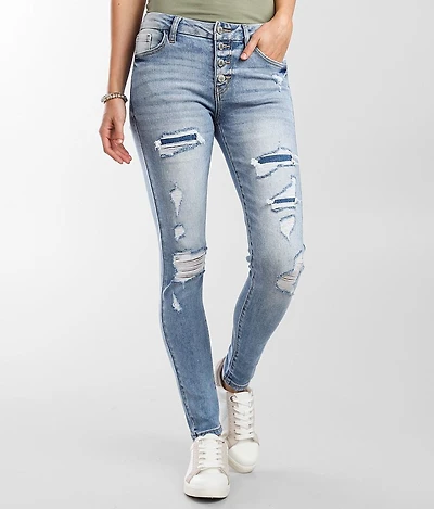 Mid-Rise Skinny Stretch Jean